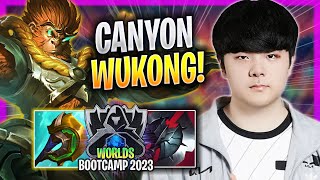 CANYON IS A MONSTER WITH WUKONG! - DK Canyon Plays Wukong JUNGLE vs Lee Sin! | Bootcamp 2023