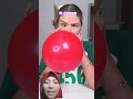 tiup balon pake hidung #funny #magic #challenge #reaction
