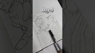(Day 4) Drawing ✍🏻Sakonji Urokodaki |#demonslayer #mangastyle #demonartkk #animeart #phonk #shorts