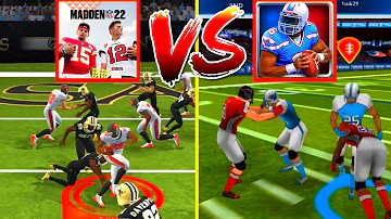 Madden NFL 22 Mobile VS Fanatical Football - Best American Football Mobile Games (Android,iOS)