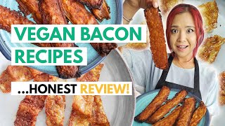 I Tried 3 VIRAL VEGAN BACON RECIPES (Gordon Ramsay, Bread Bacon & Rice Paper Bacon)
