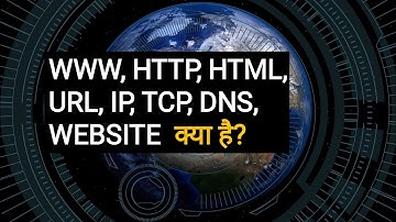 WWW, HTTP, HTML, Website Hyperlink,TCP, IP, URL, Domain Name, Packet Switching क्या है?[Make Easy]