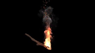 Prep character and Wood for Houdini fire sim with Vray render - PART 03
