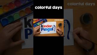 Kinder pingui logo painting @colorfuldays