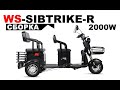 Сборка и настройка пассажирского электротрицикла WHITE SIBERIA SIBTRIKE R 2000W.