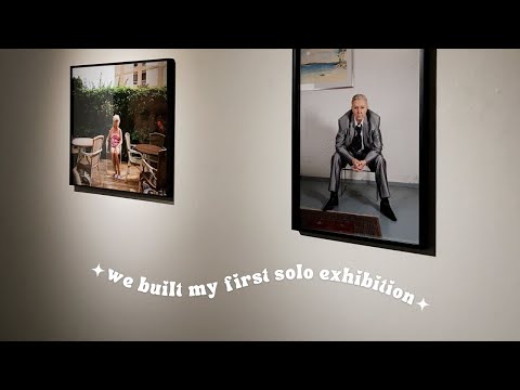 my first solo exhibition buildup and opening ⚡️  how I built my photography exhibition