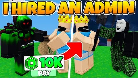 I Hired an ADMIN to Help Fight a HACKER... (Roblox BedWars)