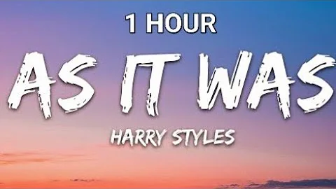Harry Styles - As It was (Lyrics) 1 Hour
