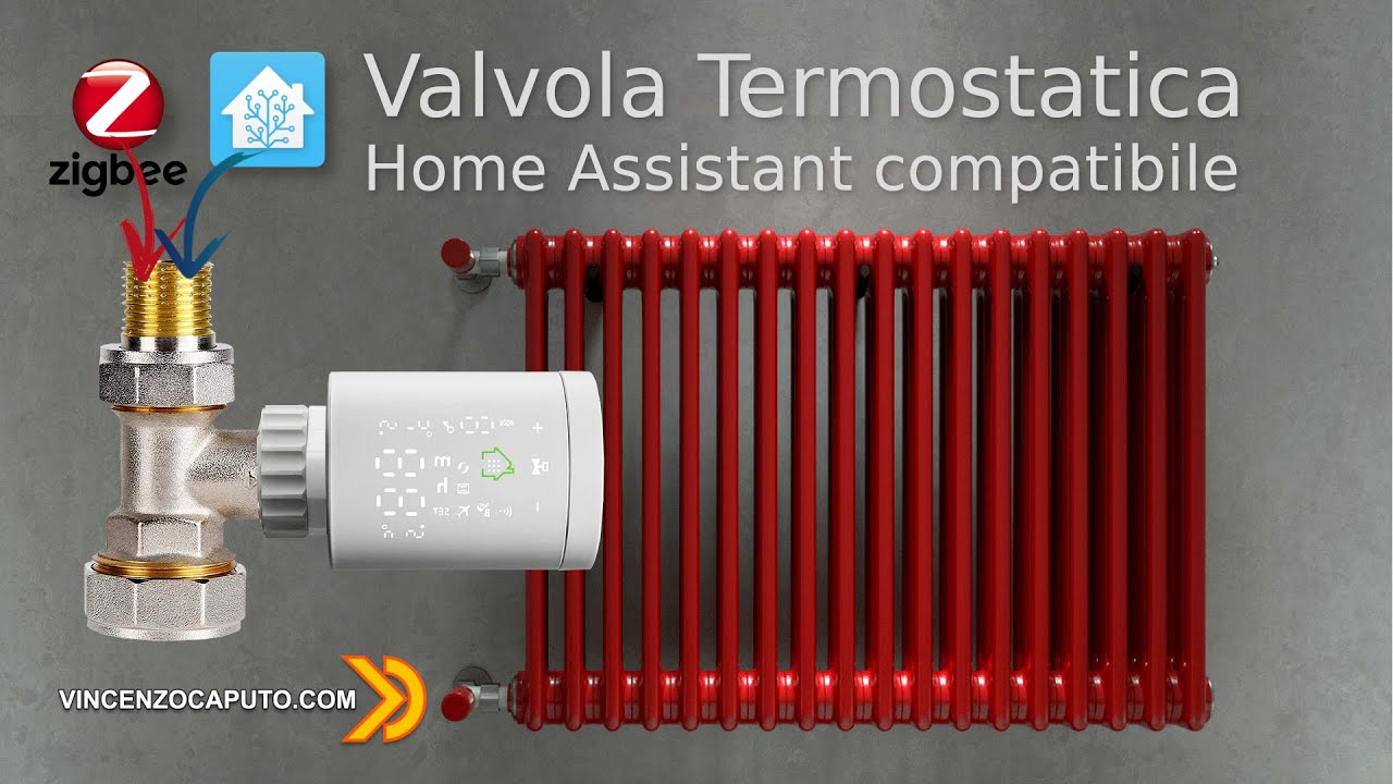 Valvola Termostatica ZigBee compatibile con Home Assistant 