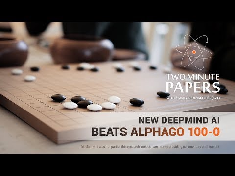 New DeepMind AI Beats AlphaGo 100-0 | Two Minute Papers #201