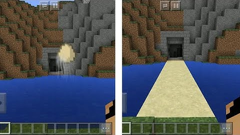 MCPE 1.2 How To Make An Egg Bridge | Command Block Creation