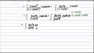 Trig Substitution: Example 2
