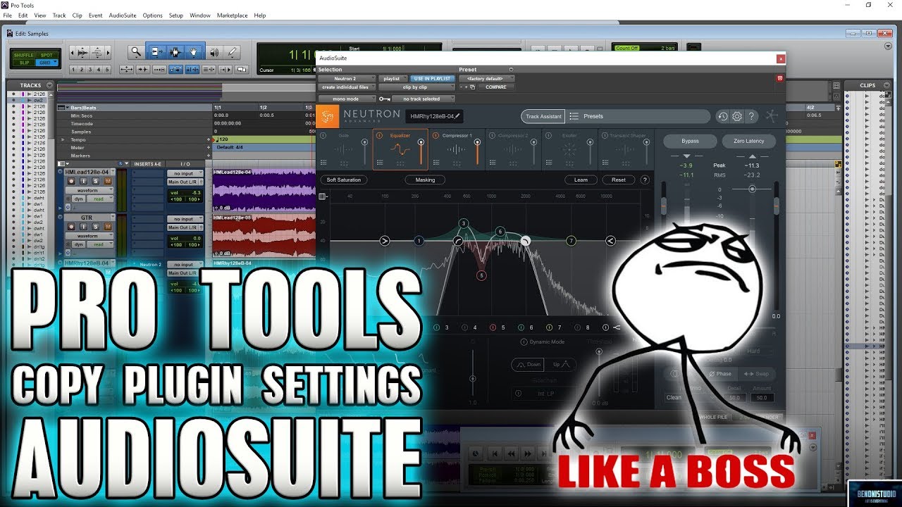 Pro Tools | Copy Plugin Settings To Audiosuite Plugins [Like A Boss] 🤘