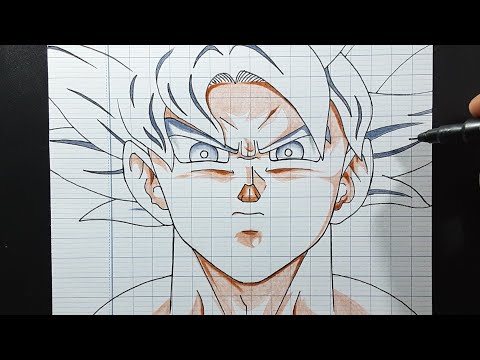 Cách Vẽ Goku Bản Năng Vô Cực - cách vẽ goku bản năng vô cực hoàn thiện đơn giản