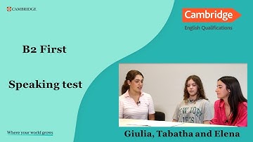 B2 First Giulia, Tabatha and Elena