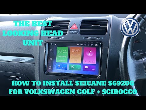 How To Install Seicane S6920G Volkswagen 9" Touch Screen Head Unit  - Easily (Is It The Best?)