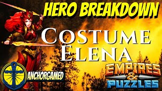 Elena Costume Empires and Puzzles Hero Breakdown - YouTube
