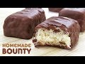 3 INGREDIENT CHOCOLATE-COVERED COCONUT BARS - Homemade Bounty | Easy Recipe | Baking Cherry