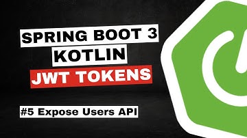 REST with Spring Boot 3 (Spring Security 6), Kotlin & JWT tokens #5- Expose Users API