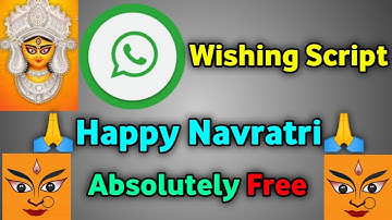 Navratri WhatsApp Wishing Script🔥Navratri Blogging Script for FREE