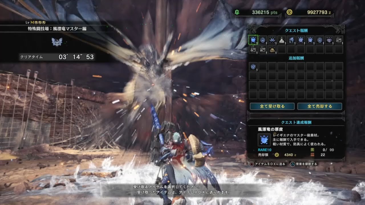 特殊闘技場 風漂竜マスター編 Mhwソロtaまとめ モンスターハンターワールド アイスボーン攻略