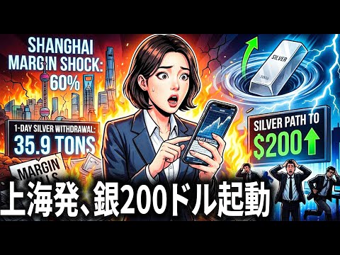 上海で60％の証拠金ショック：わずか1日で銀35.9トンが引き抜かれ、銀価格200ドルへの道筋が起動