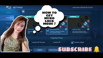 HOW TO GET HERO LOCK MODE IN MOBILE LEGENDS | TUTORIAL | 2020