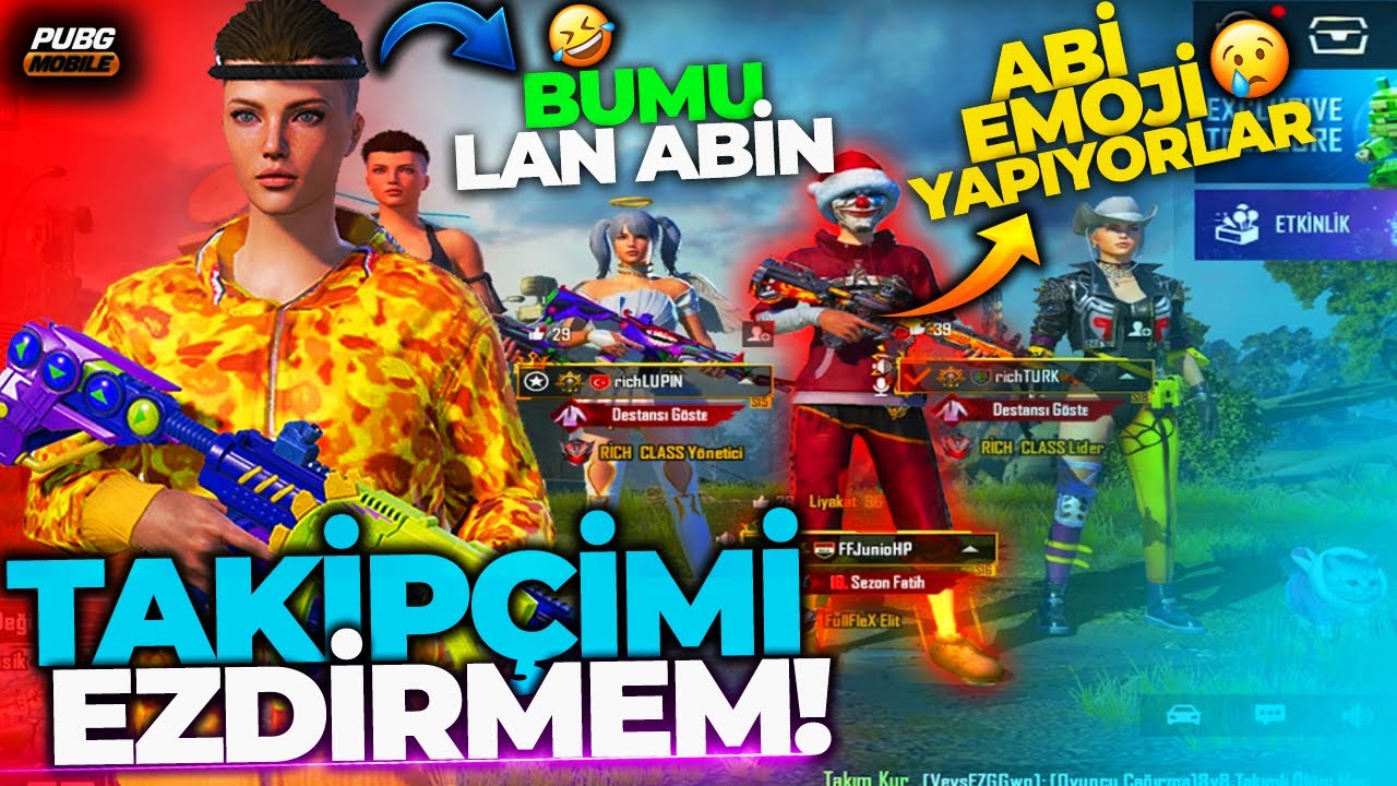 KARDEŞLERİMİ EZDİRMEM! 🤔TAKİPÇİME EMOJİ YAPANLAR BANA SENDE GEL DEDİ 😅 / PUBG MOBİLE
