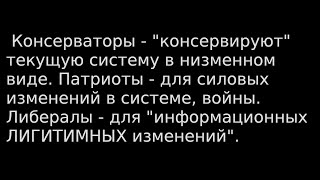 Часть1 Единый Инструмент Управления: Патриоты, Демократы, Консерваторы.. Как Глубинная Власть Рулит?