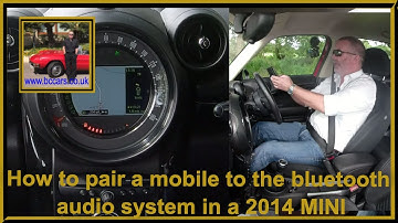 How to pair a mobile to the bluetooth audio system in a 2014 MINI Countryman
