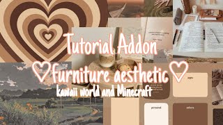 Tutorial furniture Aesthetic || Tanpa telegram / Tanpa addons| kawaii world screenshot 5