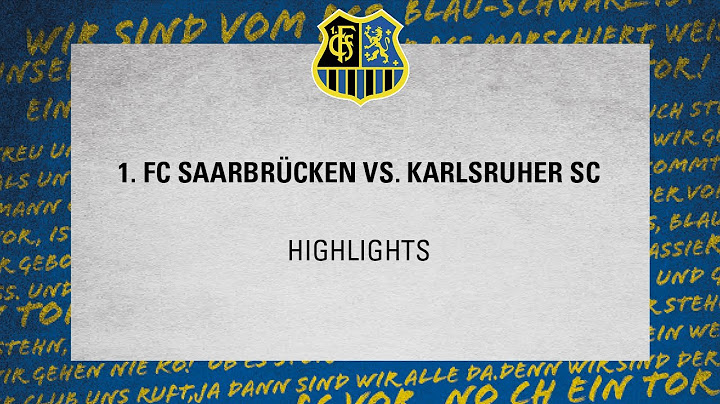 1. FC Saarbrücken - Karlsruher SC - Spielzusammenfassung (DFB-Pokal Achtelfinale) 19/20