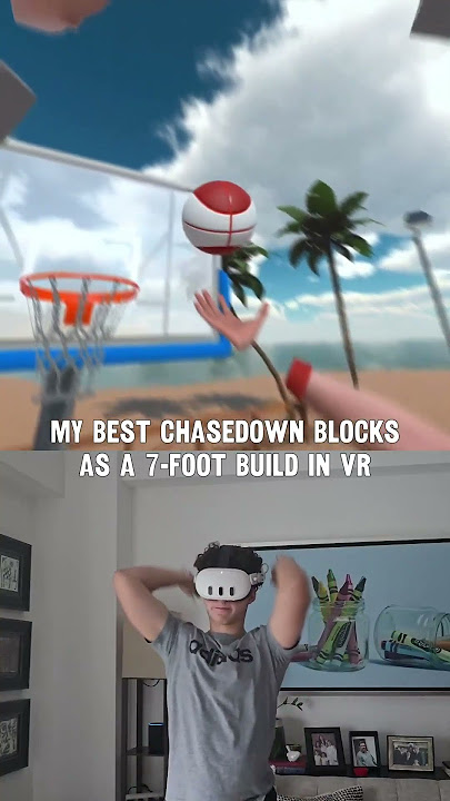My best chasedown blocks as a 7-foot build in VR! #gymclassvr #vr #basketball #metaquest