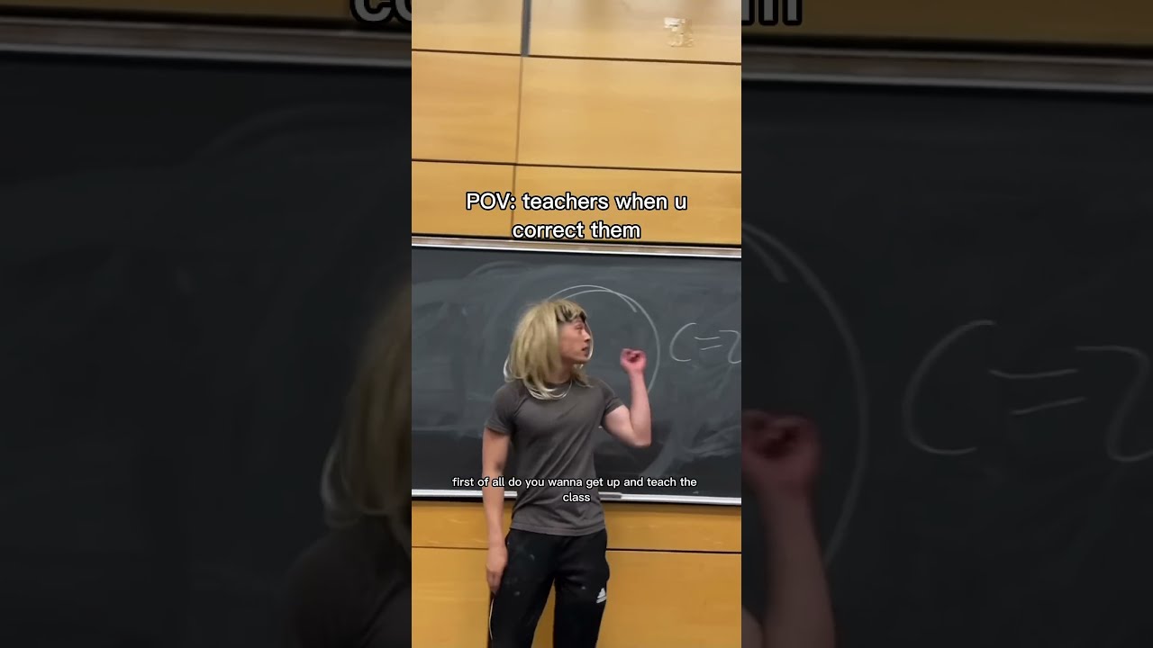 Teachers When You Correct Them Shorte Comedy Relatable