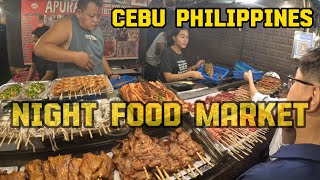 Famous Sugbo Mercardo, It Park Night Food Market Cebu, Philippines. September 2023 4k Walking Tour