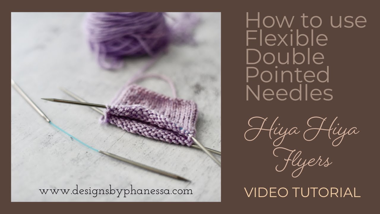 How to knit in the round on double-pointed needles for beginners