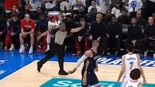 NBA Referee Tony Brothers HYPES up the OKC Thunder Crowd