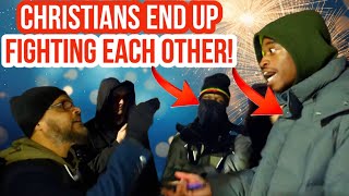 They fight each other! Hashim Vs Christian Boy | Speakers Corner | hyde Park