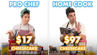 $97 vs $17 Cheesecake: Pro Chef \& Home Cook Swap Ingredients | Epicurious