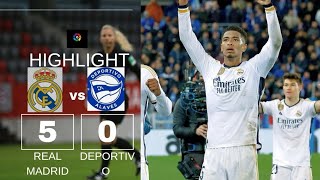 Real Madrid 5-0 Deportivo Alves | All Goals and Highlights | La Liga 2023 - 2024