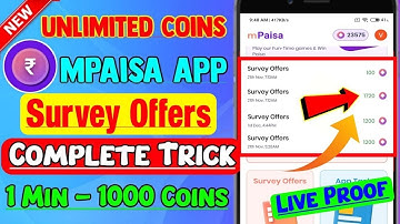 mPaisa App Survey Complete Trick 2024 | mpaisa survey disqualify problem solution live coin received