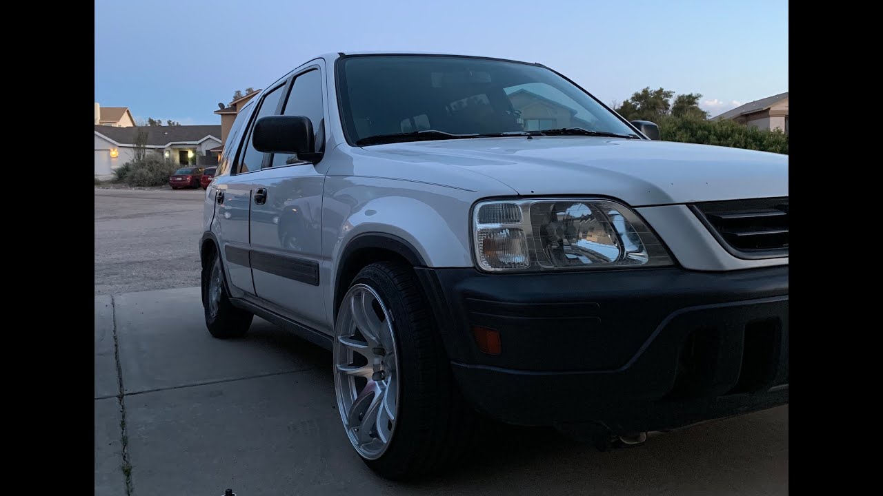 It finally happened! Stanced the CRV! - YouTube