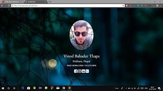 Create Simple Personal Website in HTML CSS with Source Code | Personal Profile Website Design HTML