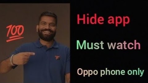 oppo F19 mein app hide kaise kare - how to hide apps in oppo F19