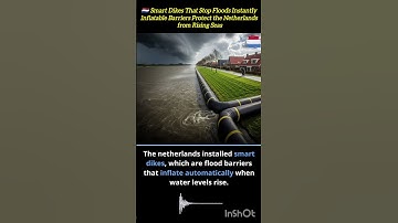 Netherlands’ Smart Dikes: Inflatable Barriers That Rise to Stop Floods