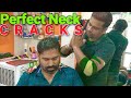 ASMR Head massage with perfect Four side neck cracking by Indian barber.