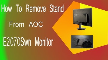 How to remove AOC E2070Swn Monitor Stand. Detach base for Vesa wall mount#E2070SWN#AOC#MONITOR#STAND