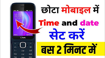 How to set date and time in Hero keypad phone | date and time Kaise set Kare | date and time