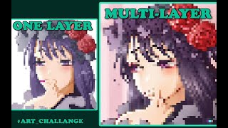 Celebrity One Layer vs Multi-Layer Challange | Art_Challange | Medibang Paint Pro | Digital Painting | ABS ART Net Worth
