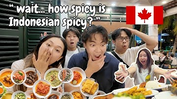 CANADIANS try INDONESIAN FOOD for the first time!